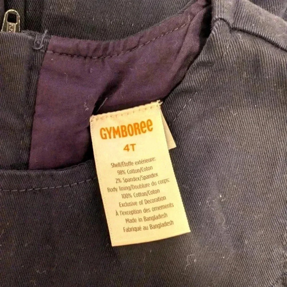 NWT Gymboree Girls' Sleeveless Twill Pleated Jumper Dress SZ 4T Navy - Picture 8 of 8